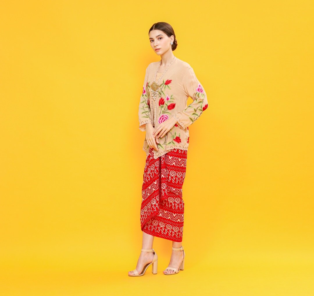 Kebaya Rubiah Rose Leaf